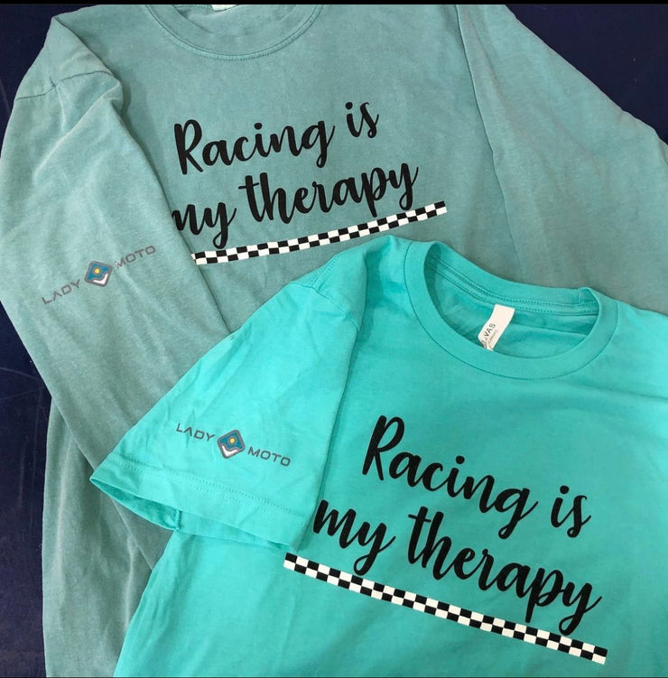 Racing Is My Therapy Long Sleeve