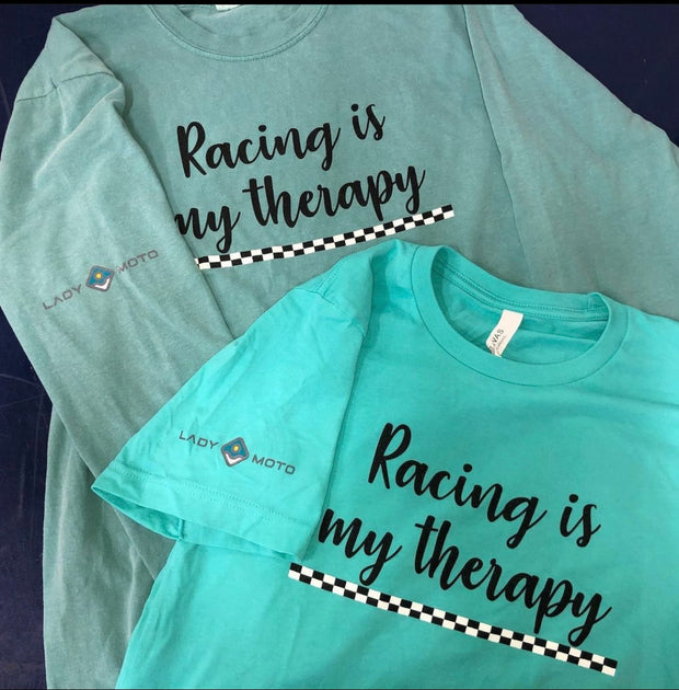 Racing Is My Therapy Short Sleeve